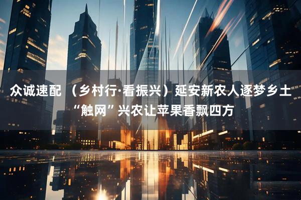 众诚速配 （乡村行·看振兴）延安新农人逐梦乡土 “触网”兴农让苹果香飘四方